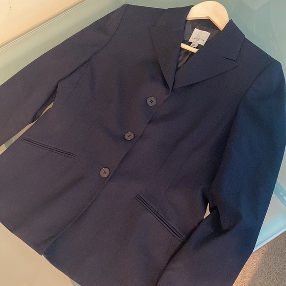 Anne Klein Blazer Anne Klein Modern Notched Collar Blazer with Stretch Size 8 - Picture 2 of 11